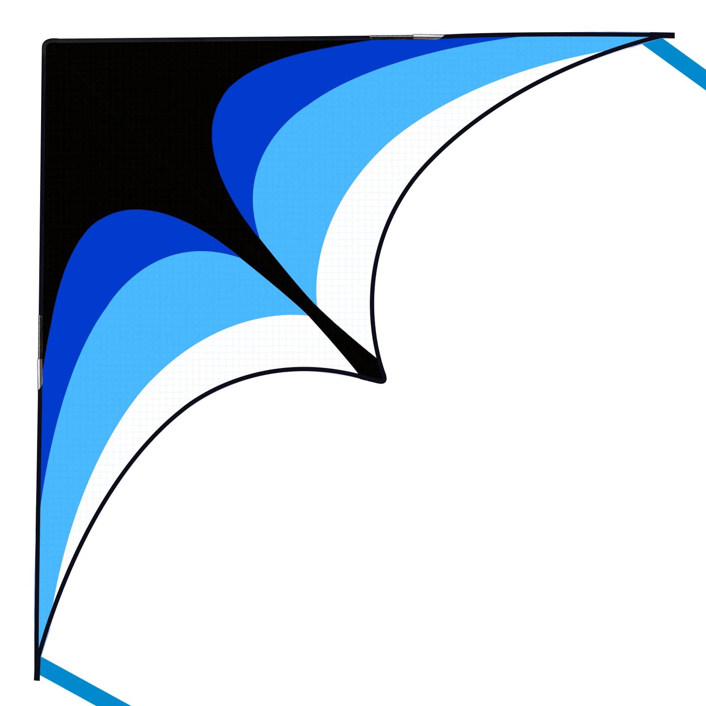 Mint's Colorful Life Delta Kite – Easy to Fly Blue Kite for All Ages