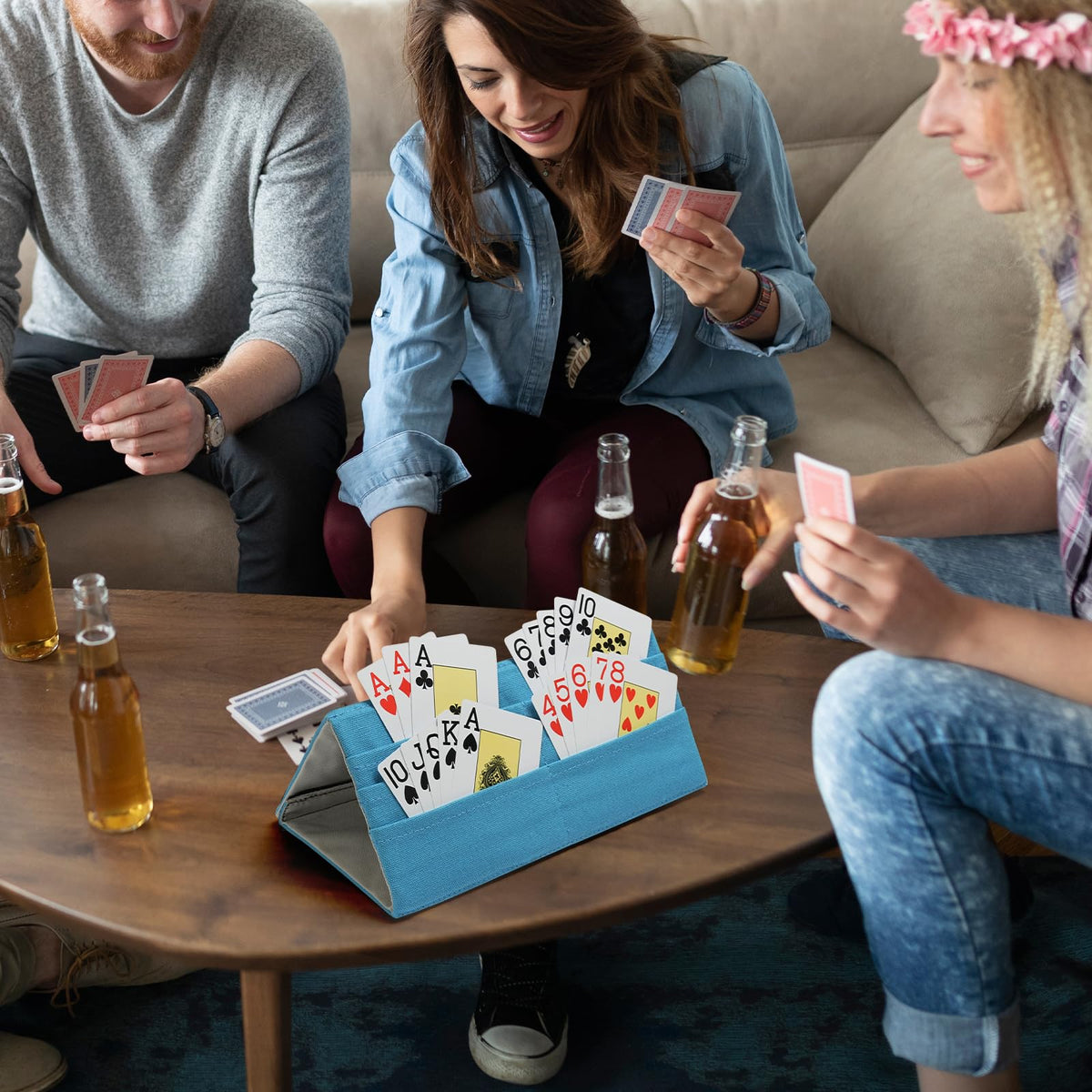 Minventiss 2-Pack Card Holders for Hands-Free Card Games