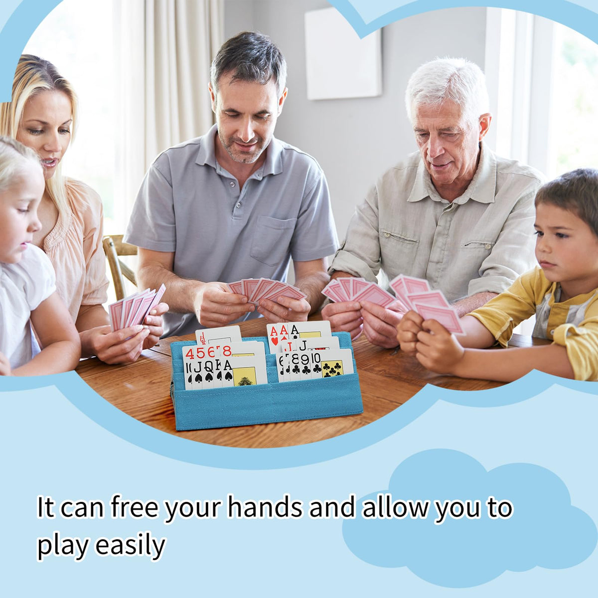Minventiss 2-Pack Card Holders for Hands-Free Card Games
