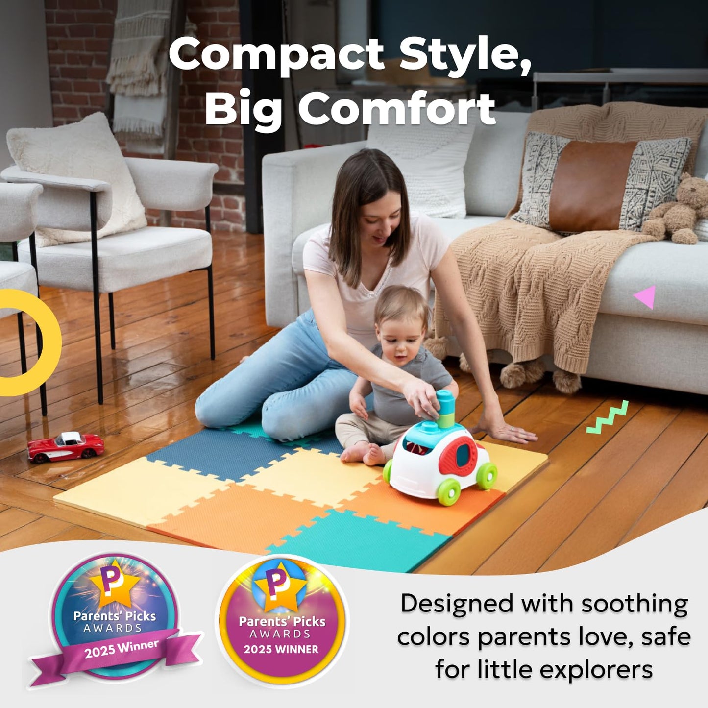 MioTetto Baby Play Mat | Interlocking Foam Tiles for Safe Crawling & Play