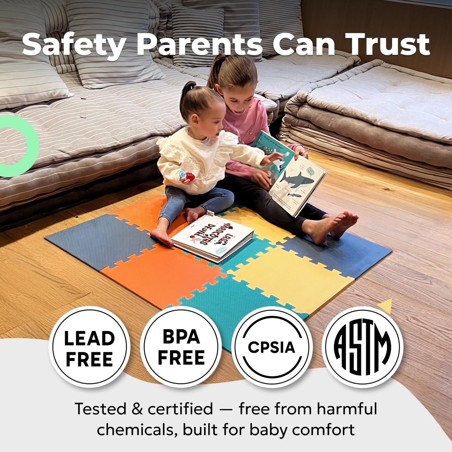 MioTetto Baby Play Mat | Interlocking Foam Tiles for Safe Crawling & Play