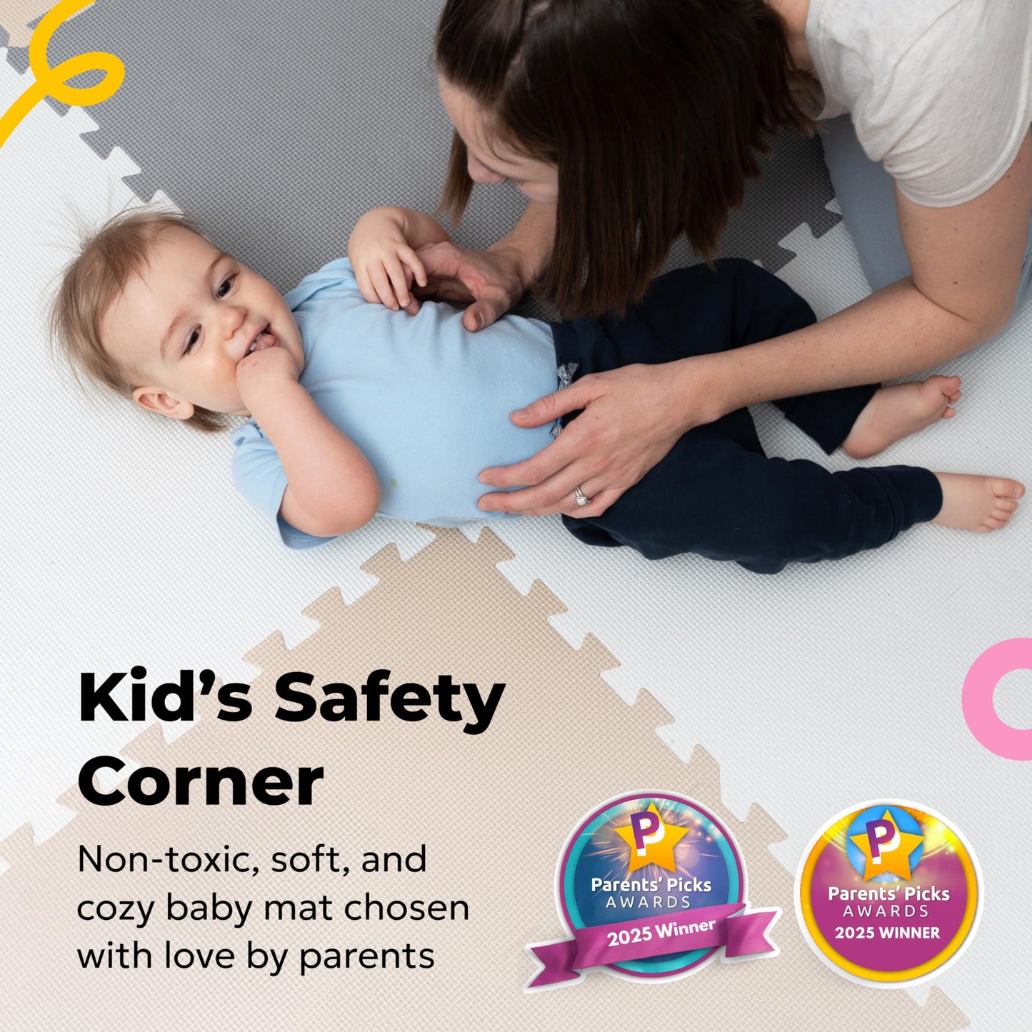 MioTetto Baby Play Mat – Adjustable Interlocking Foam Tiles for Safe Crawling & Development