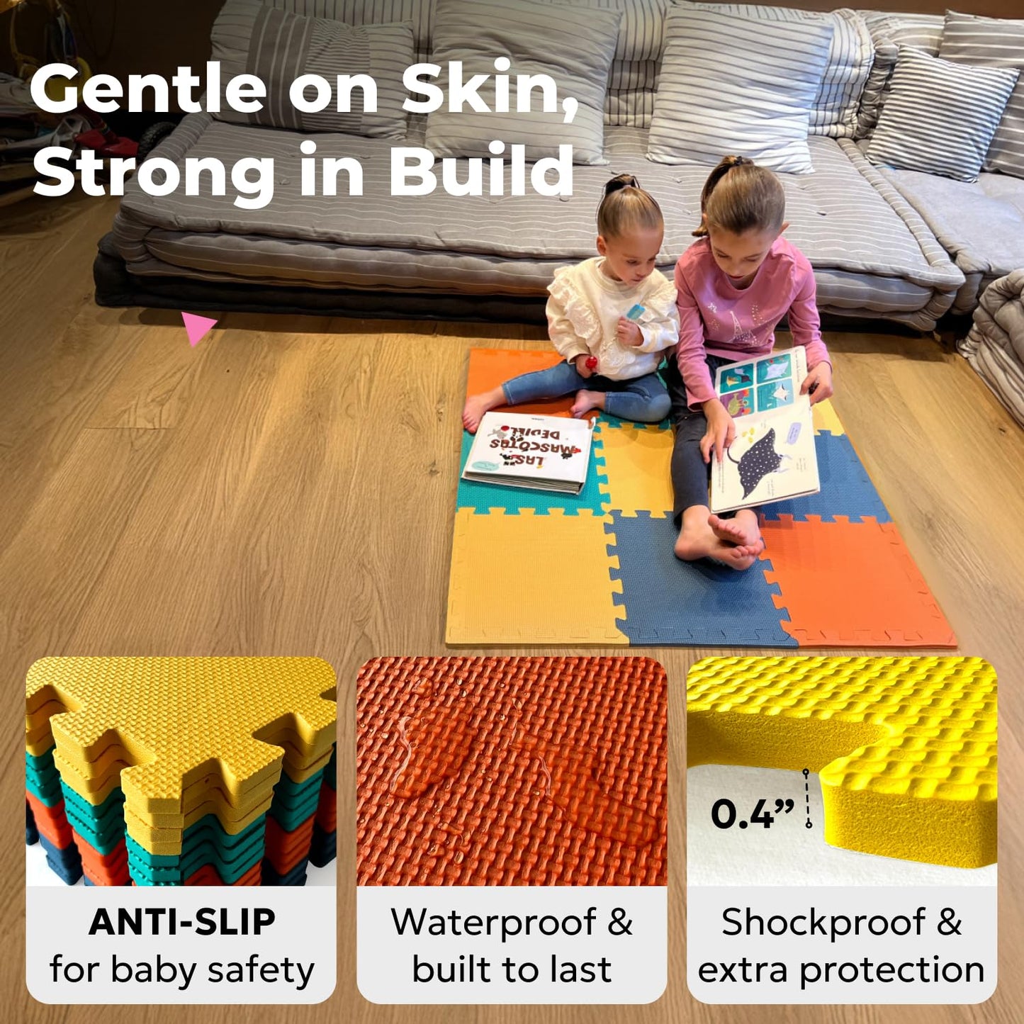 MioTetto Baby Play Mat | Interlocking Foam Tiles for Safe Crawling & Play