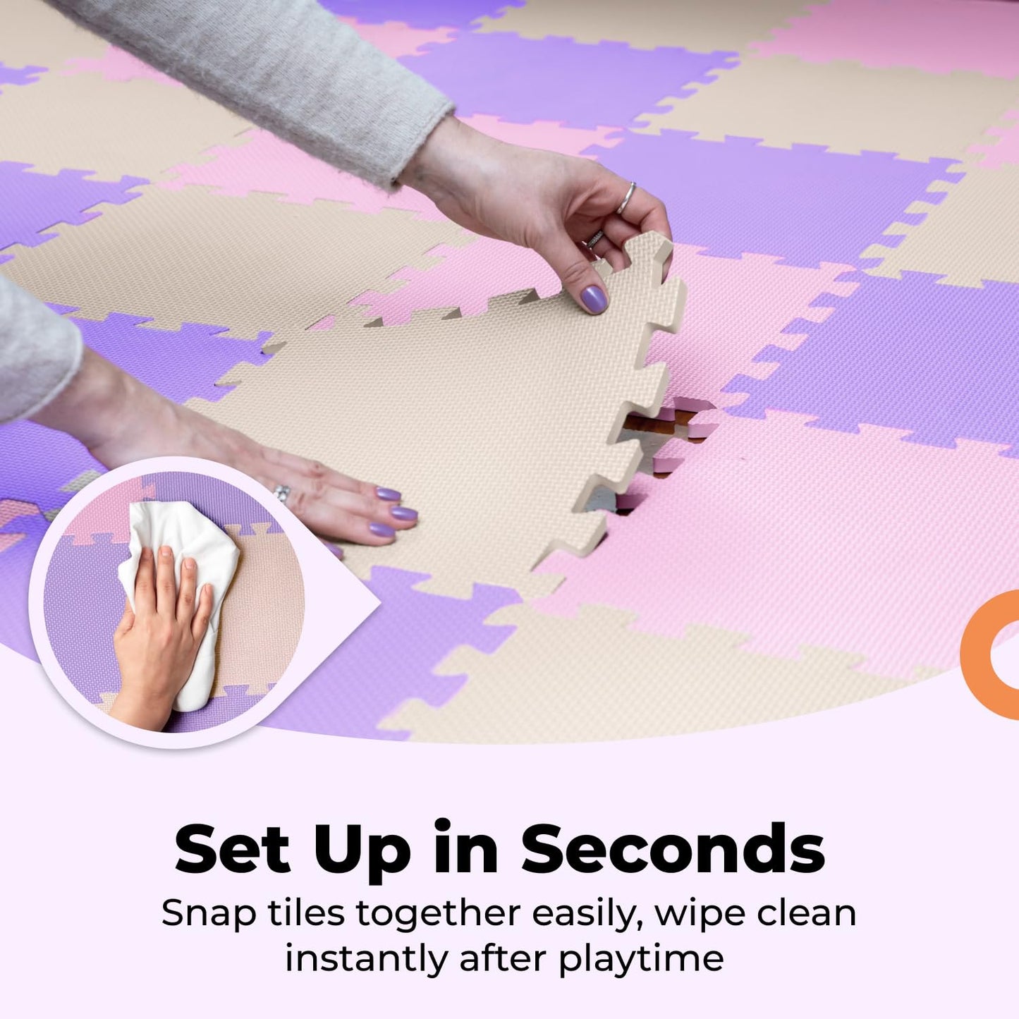 MioTetto Baby Play Mat – Safe Interlocking Foam Tiles for Crawling & Development