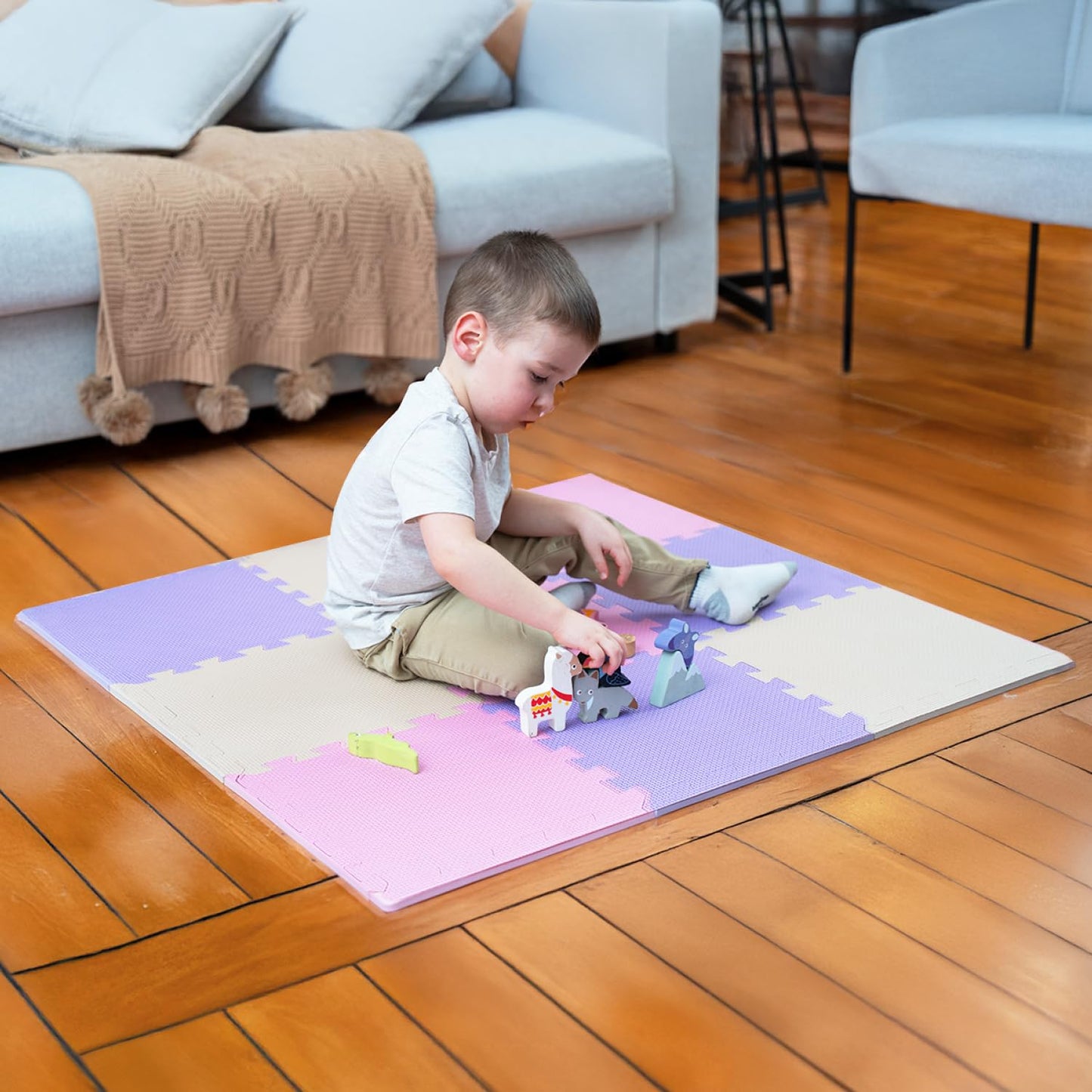 MioTetto Baby Play Mat – Safe Interlocking Foam Tiles for Crawling & Development