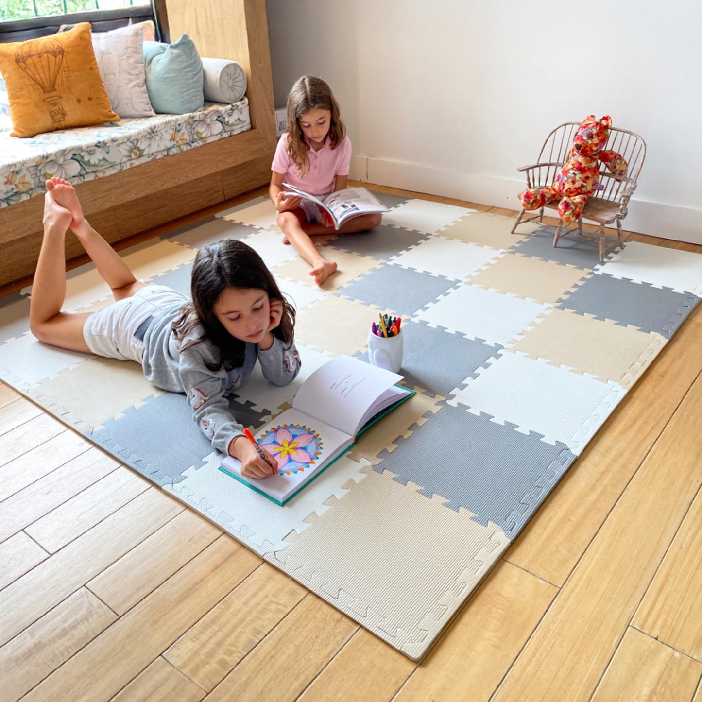 MioTetto Baby Play Mat – Adjustable Interlocking Foam Tiles for Safe Crawling & Development