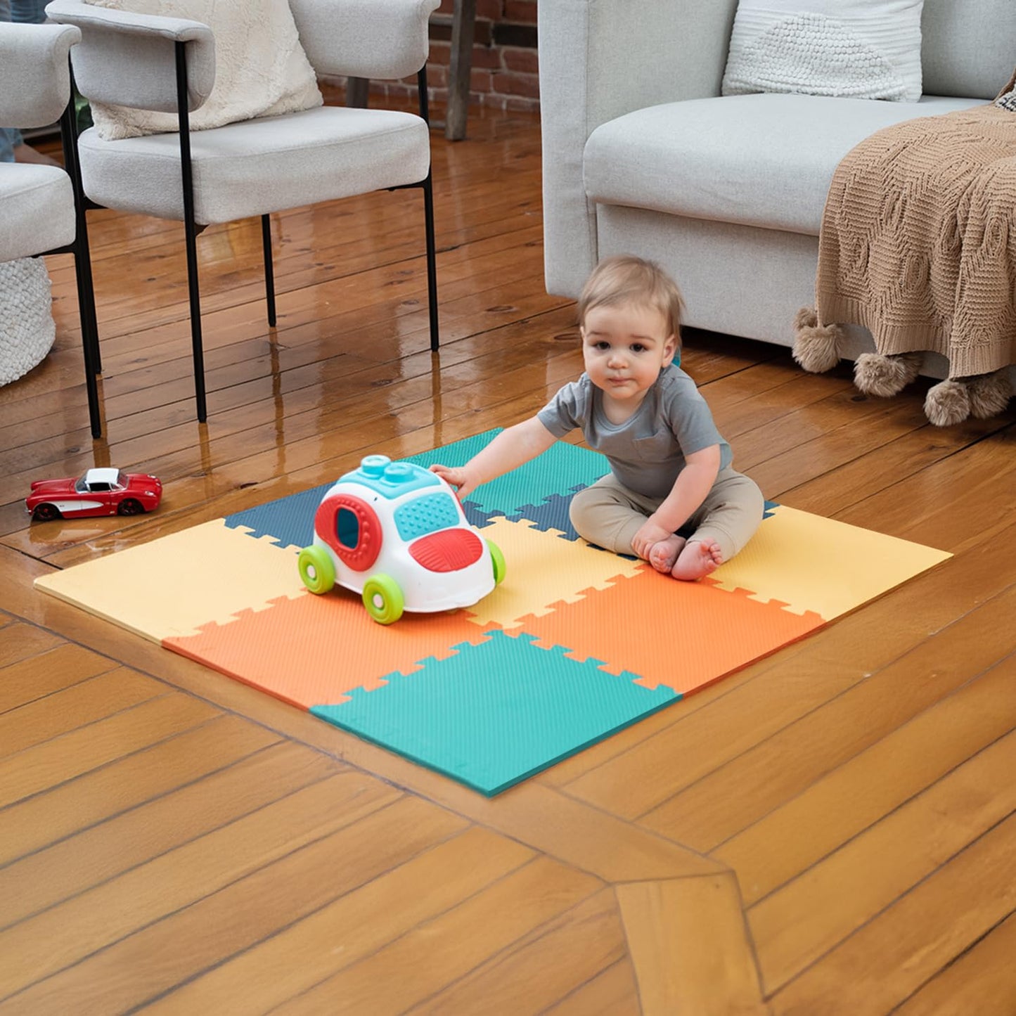 MioTetto Baby Play Mat | Interlocking Foam Tiles for Safe Crawling & Play