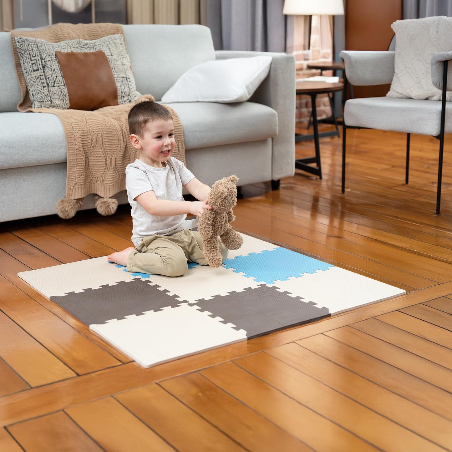MioTetto Baby Play Mat | Interlocking Foam Tiles for Safe Crawling & Playtime
