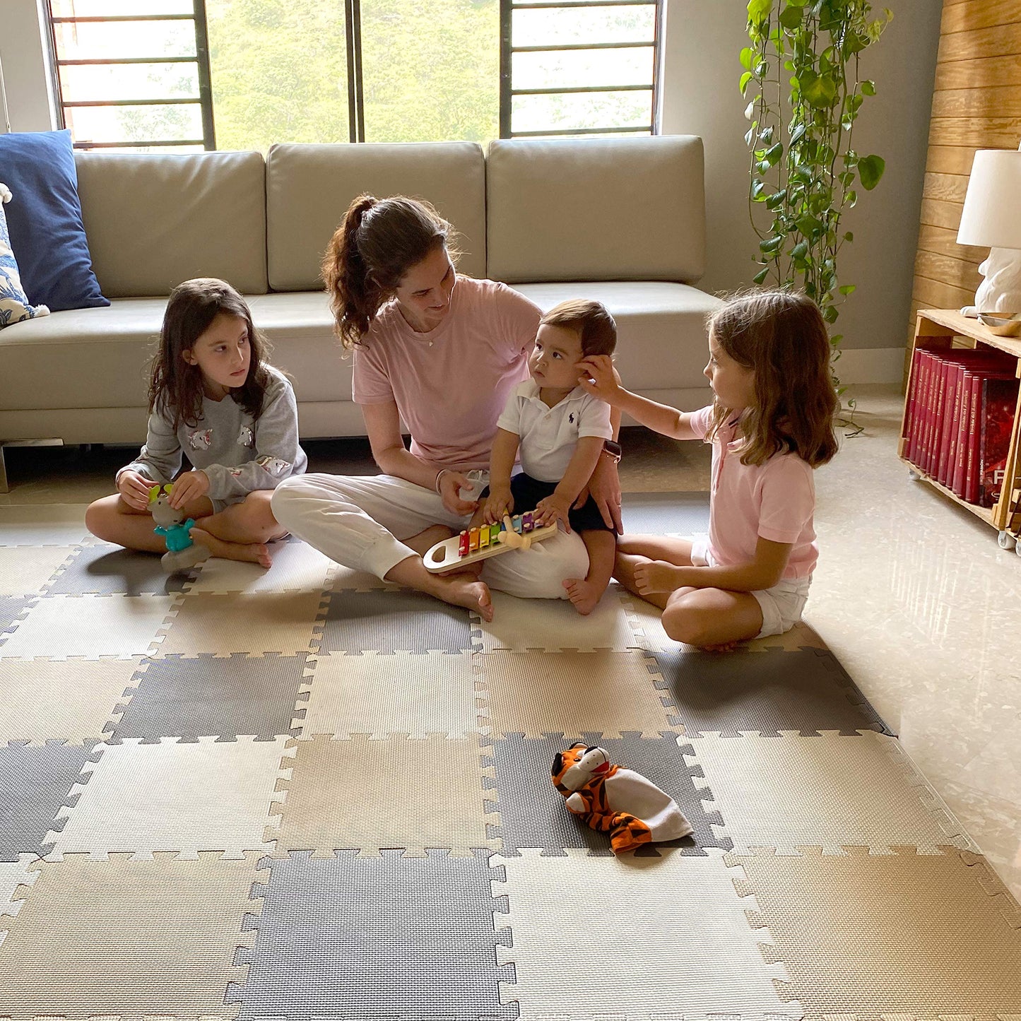 MioTetto Baby Play Mat – Interlocking Foam Tiles for Safe Crawling & Flexible Room Fit