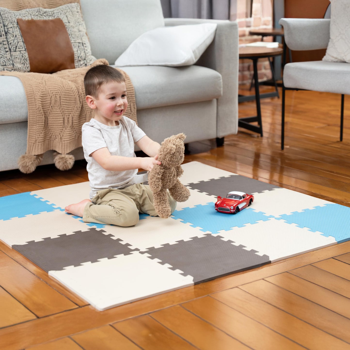 MioTetto Baby Play Mat – Interlocking Foam Tiles for Safe, Colorful Crawling & Development