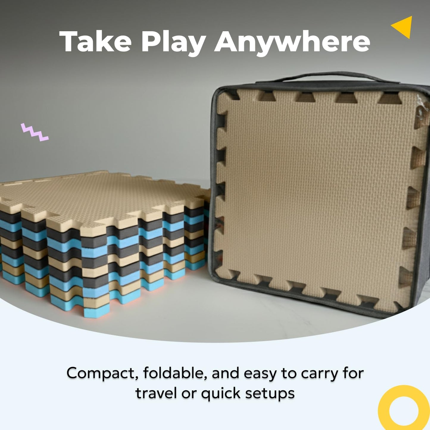 MioTetto Baby Play Mat | Interlocking Foam Tiles for Safe Crawling & Playtime