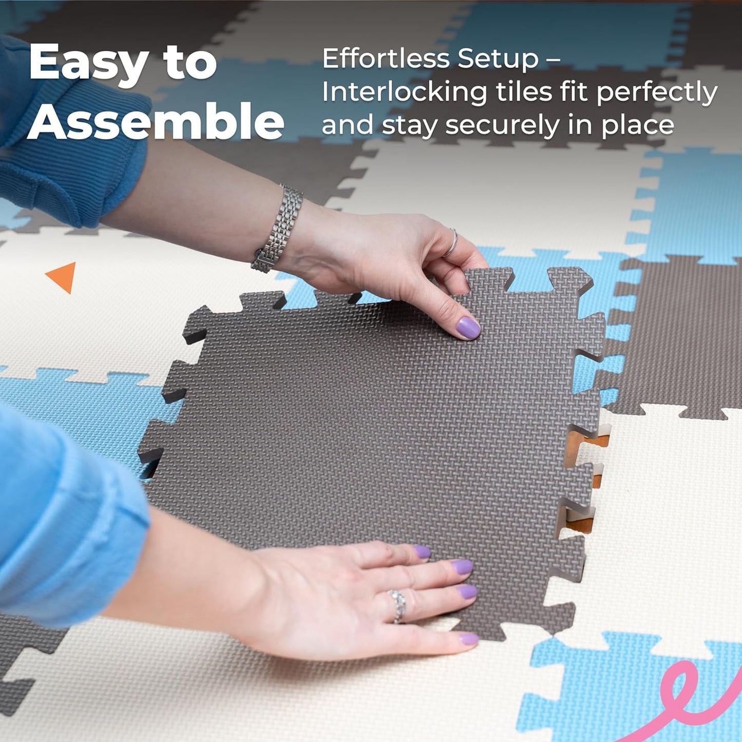 MioTetto Baby Play Mat – Interlocking Foam Tiles for Safe, Colorful Crawling & Development
