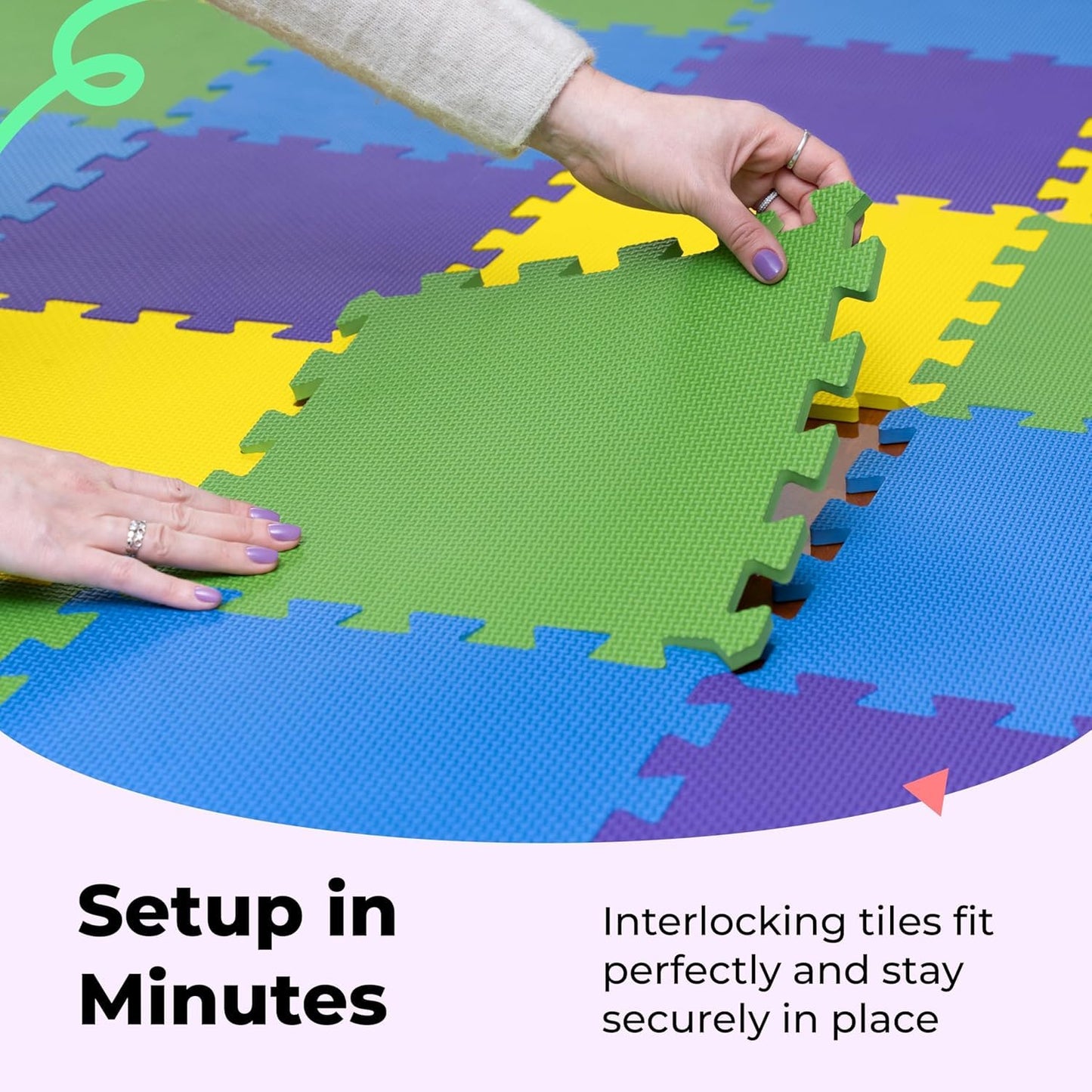 MioTetto Baby Play Mat – Interlocking Foam Tiles for Safe Crawling & Play