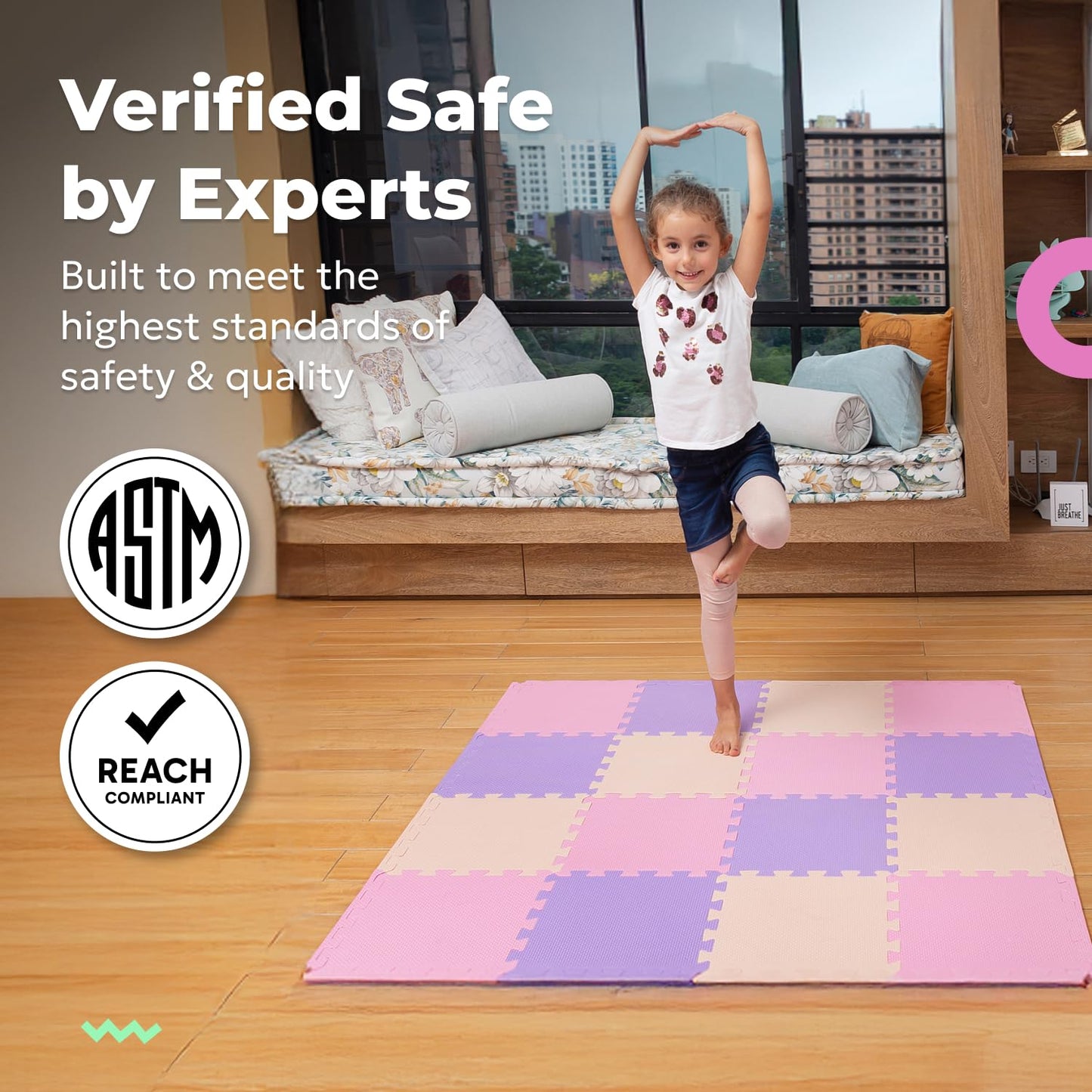 MioTetto Baby Play Mat – Interlocking Foam Tiles for Safe, Cushioned Floor Play