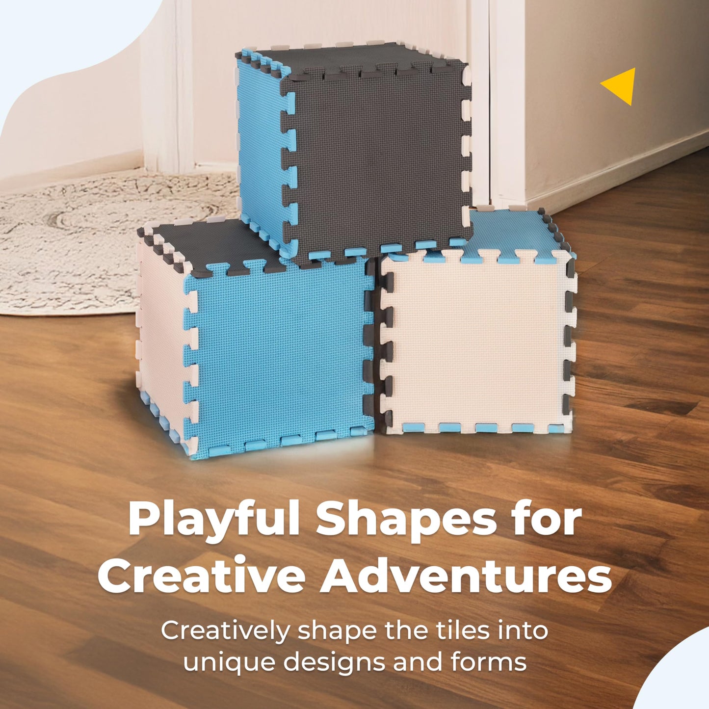 MioTetto Baby Play Mat – Interlocking Foam Tiles for Safe, Colorful Crawling & Development