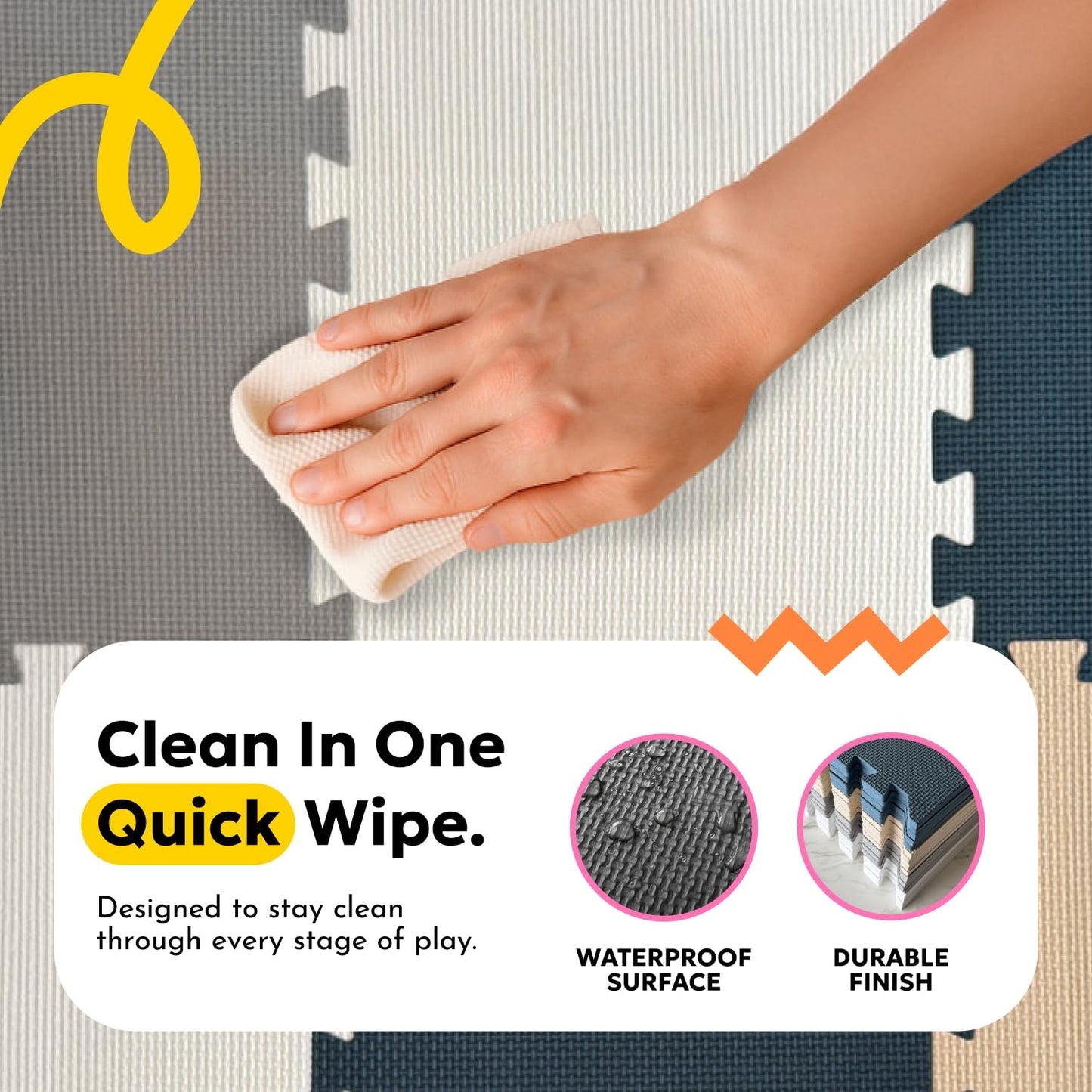 MioTetto Baby Play Mat | Interlocking Foam Tiles for Safe Crawling & Play
