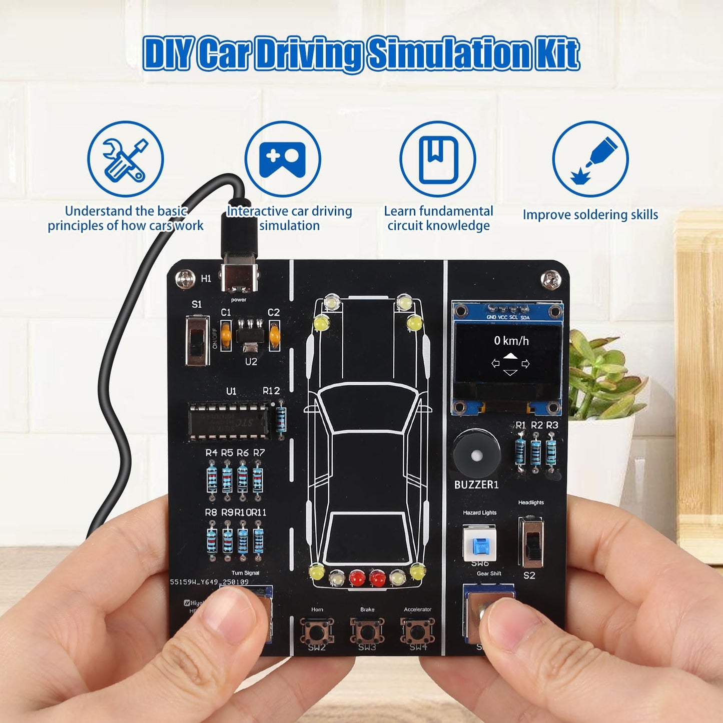 MiOYOOW DIY Car Driving Simulation Kit – STEM Soldering & Driving Lab for Teens