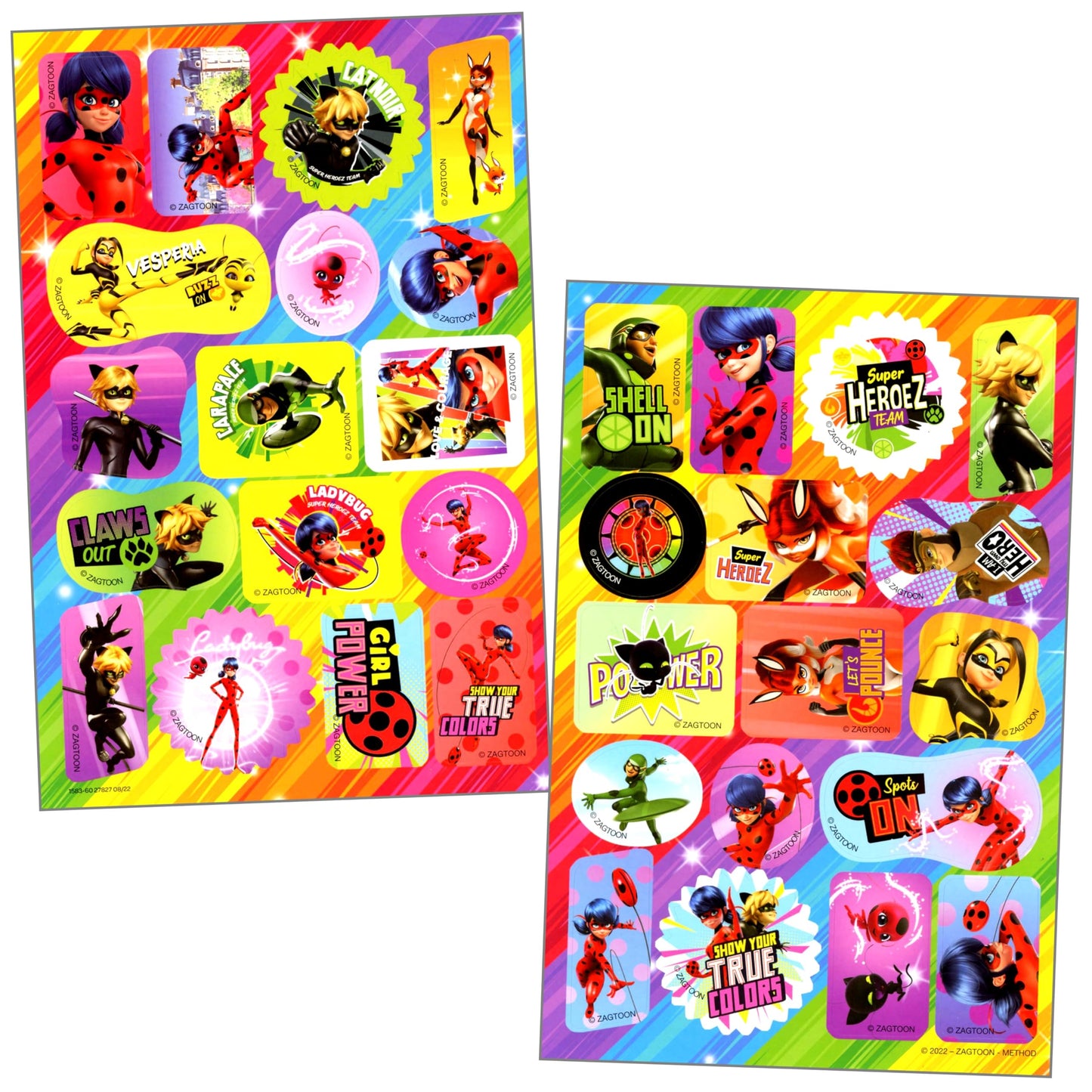 Miraculous Ladybug and Cat Noir Activity Bundle | Coloring Book, Stickers & Two-Sided Door Hanger | Miraculous