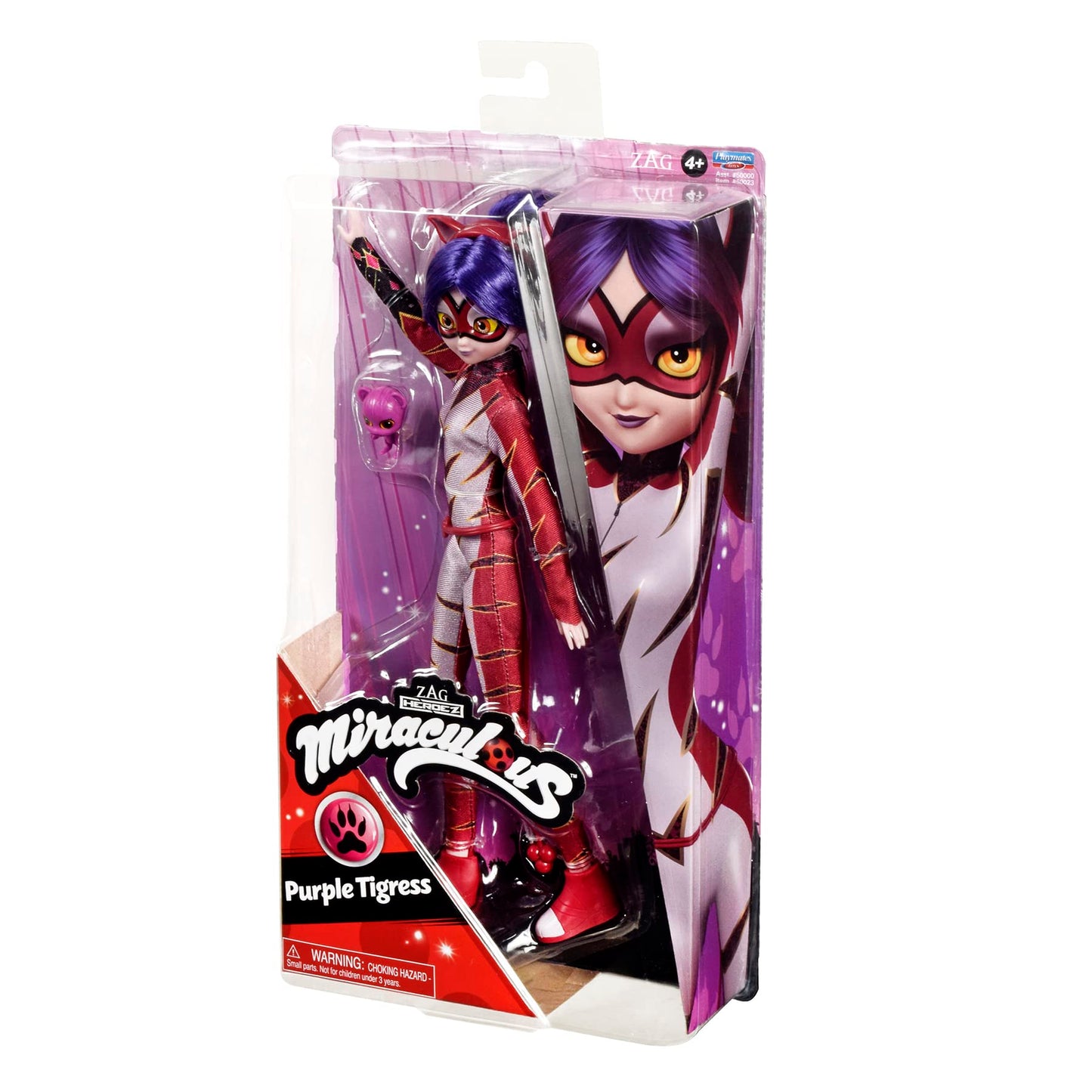 Miraculous Purple Tigress 26cm Poseable Fashion Doll with Kwami | Bandai