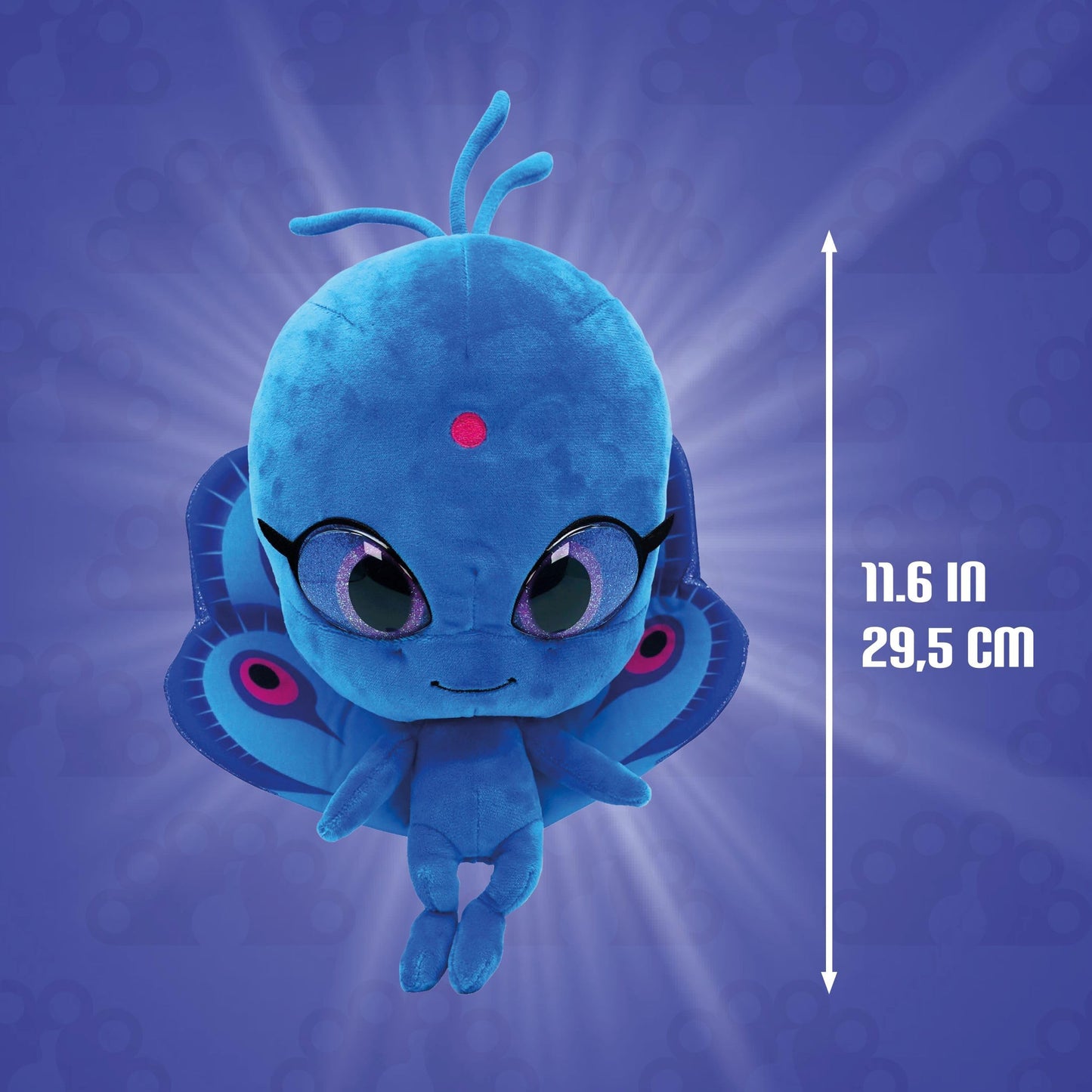 Miraculous Kwami Mon Ami Plush Toy – Duusu the Peacock, 9-Inch Collectible Plush | Ladybug & Cat Noir | Gift for Kids & Collectors