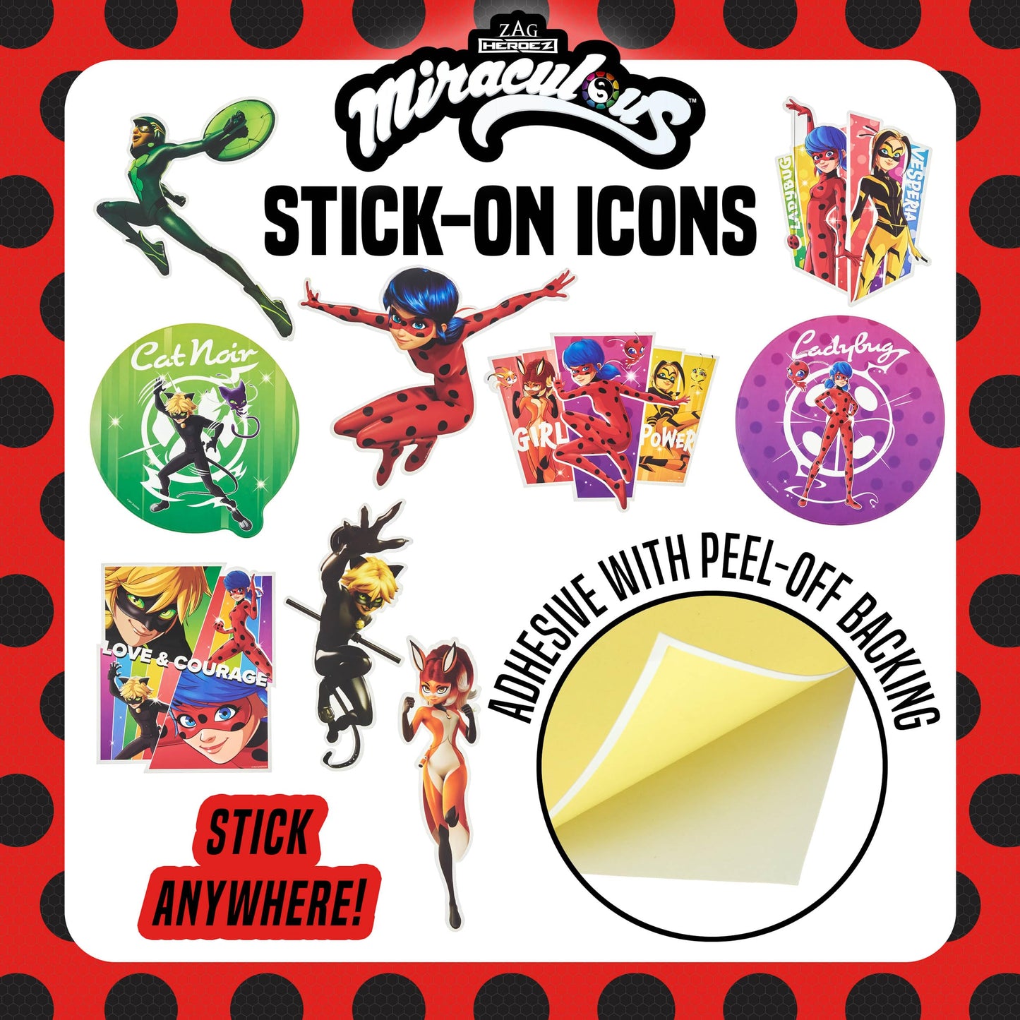 Miraculous Ladybug 50pc Birthday Party Supplies Set – All-in-One Celebration Kit with Backdrop, Props & Tableware