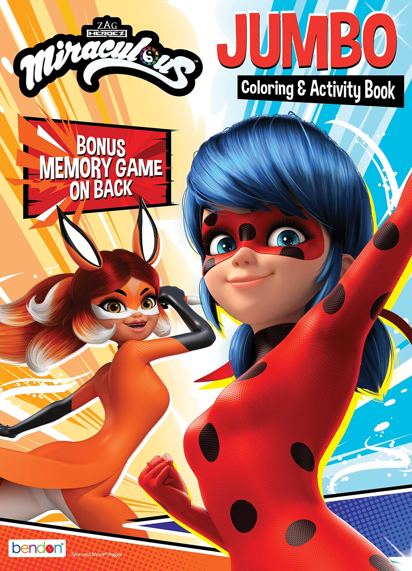Miraculous Ladybug 64-Page Jumbo Coloring Book – Bendon 52560