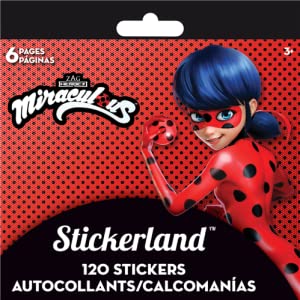 Miraculous Ladybug & Cat Noir Sticker Bundle with 2-Sided Door Hanger | Miraculous