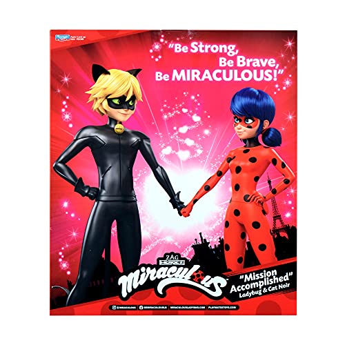 Miraculous Ladybug & Cat Noir 2-Pack Dolls – Mission Accomplished by Playmates Toys