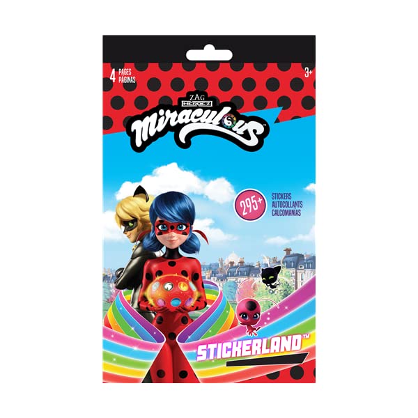 Miraculous Ladybug & Cat Noir Sticker Bundle with 2-Sided Door Hanger | Miraculous