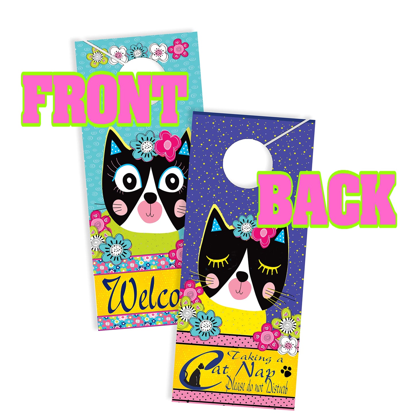 Miraculous Ladybug & Cat Noir Sticker Bundle with 2-Sided Door Hanger | Miraculous