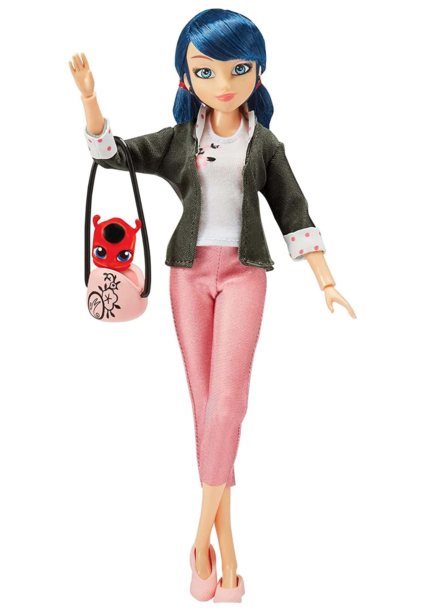 Miraculous Ladybug Marinette Fashion Doll – 15-Point Articulation & Tikki Kwami
