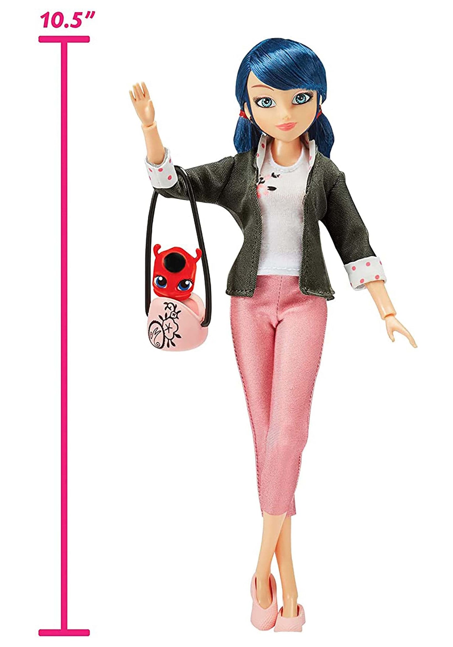 Miraculous Ladybug Marinette Fashion Doll – 15-Point Articulation & Tikki Kwami