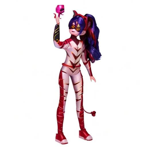 Miraculous Purple Tigress 26cm Poseable Fashion Doll with Kwami | Bandai