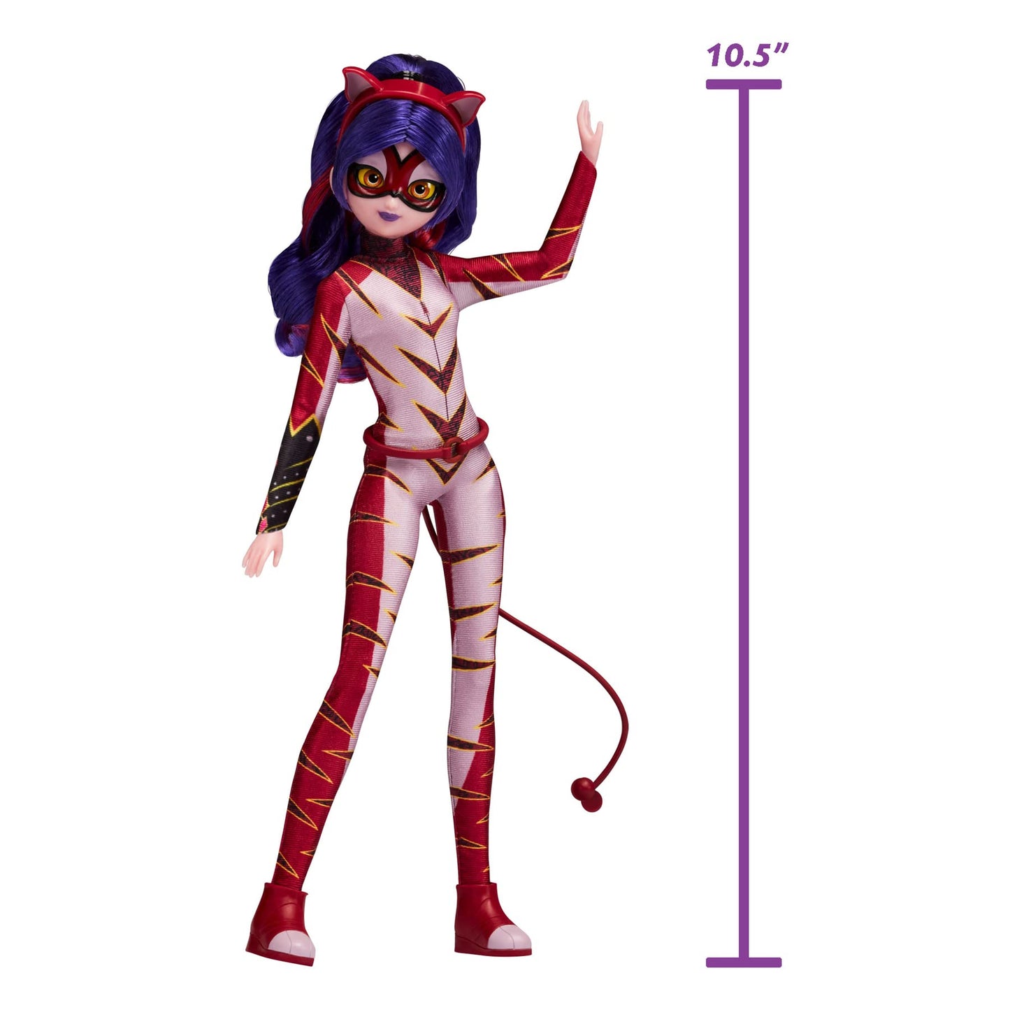 Miraculous Purple Tigress 26cm Poseable Fashion Doll with Kwami | Bandai