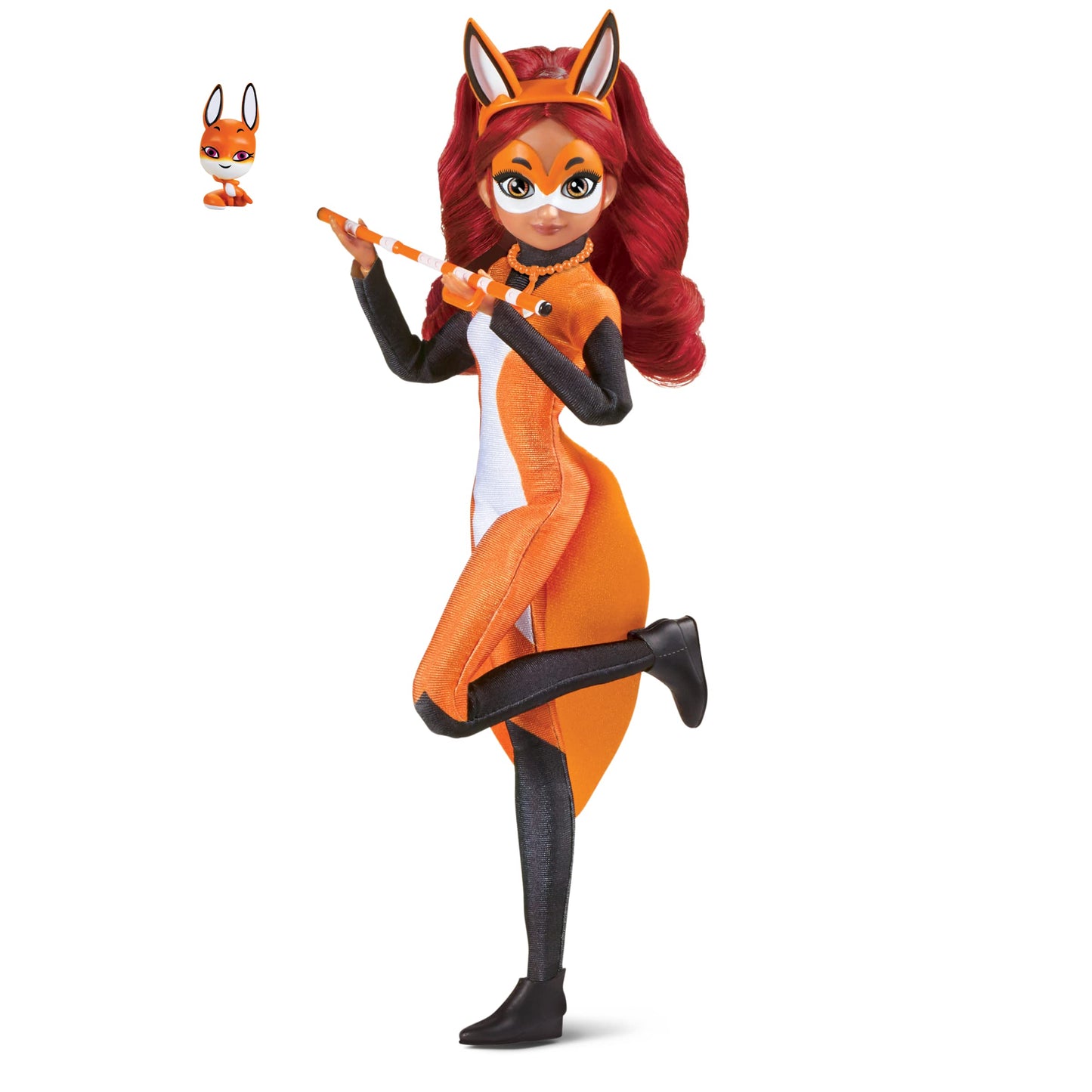 Miraculous Rena Rouge Doll 10.5-Inch Fashion Doll with Trixx Kwami by Playmates Toys
