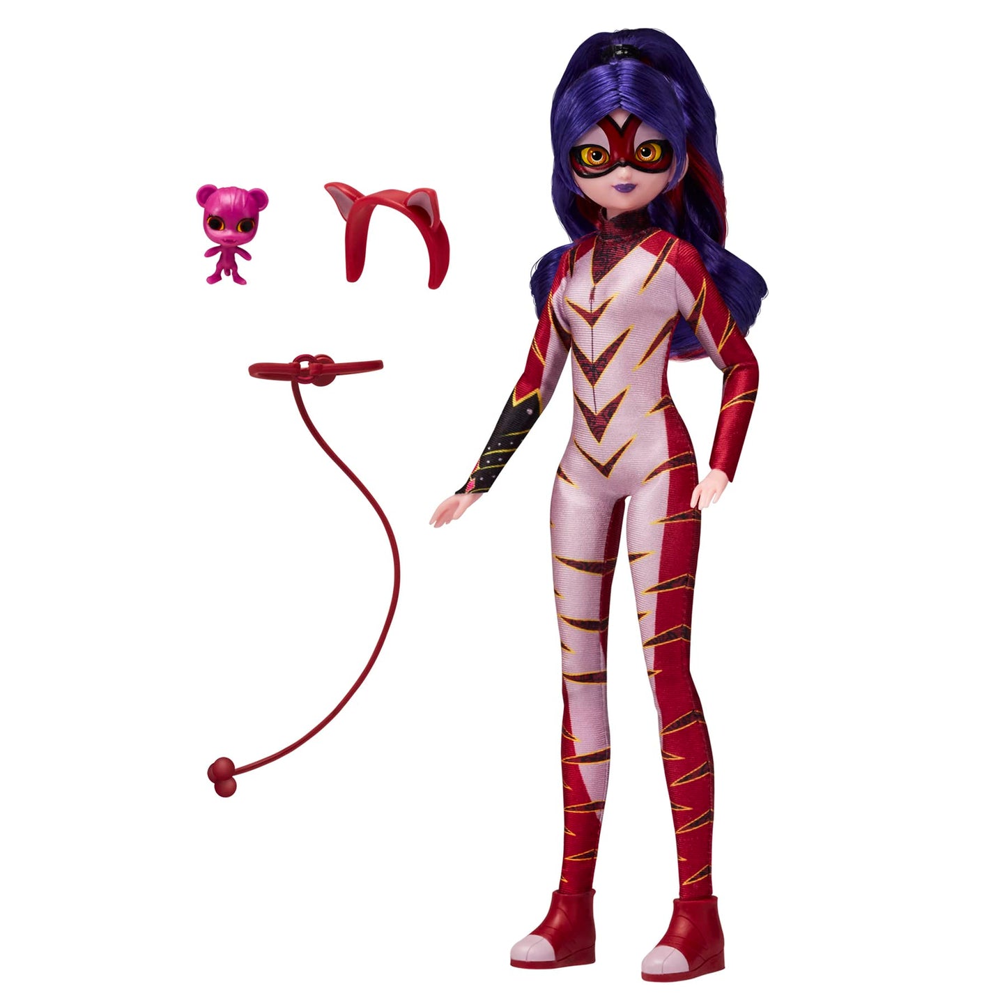 Miraculous Purple Tigress 26cm Poseable Fashion Doll with Kwami | Bandai
