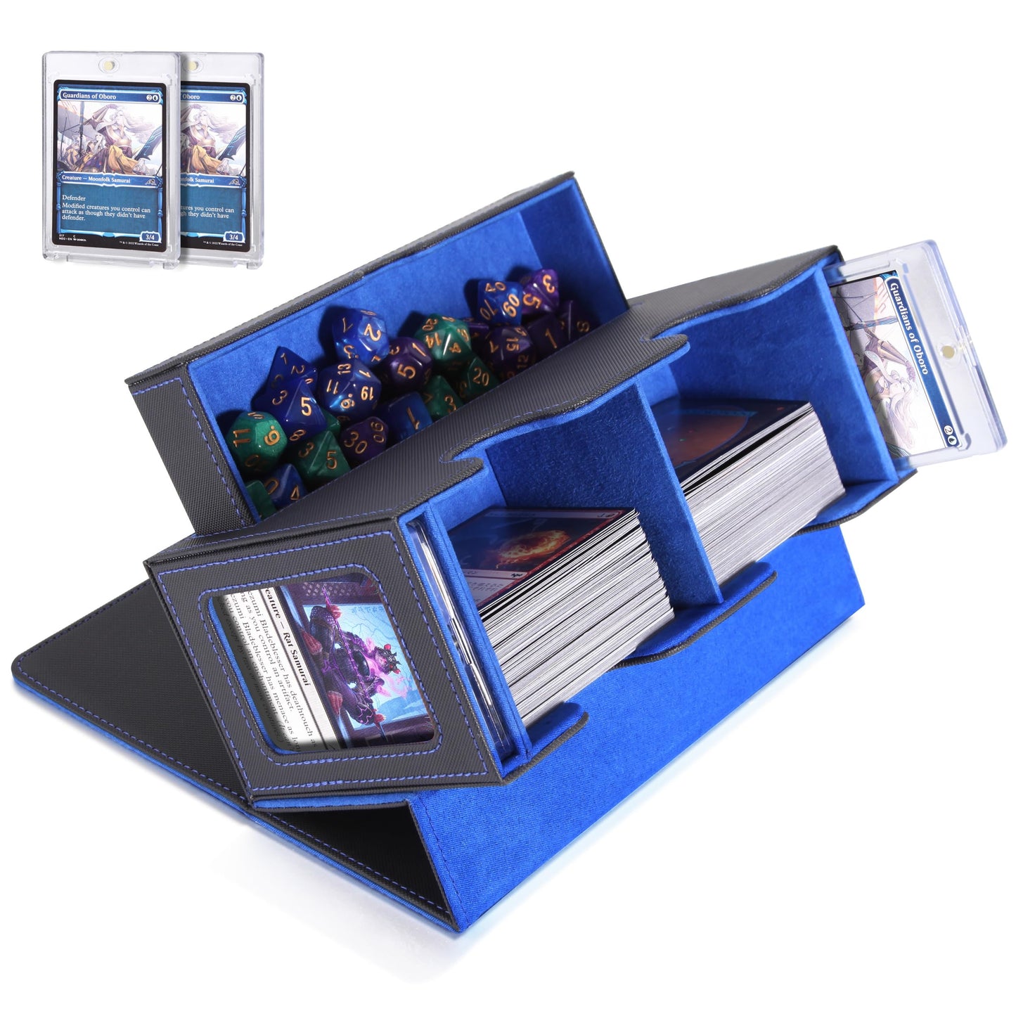 Miroddi MTG Deck Box with Commander Display – 250+ Sleeved Cards