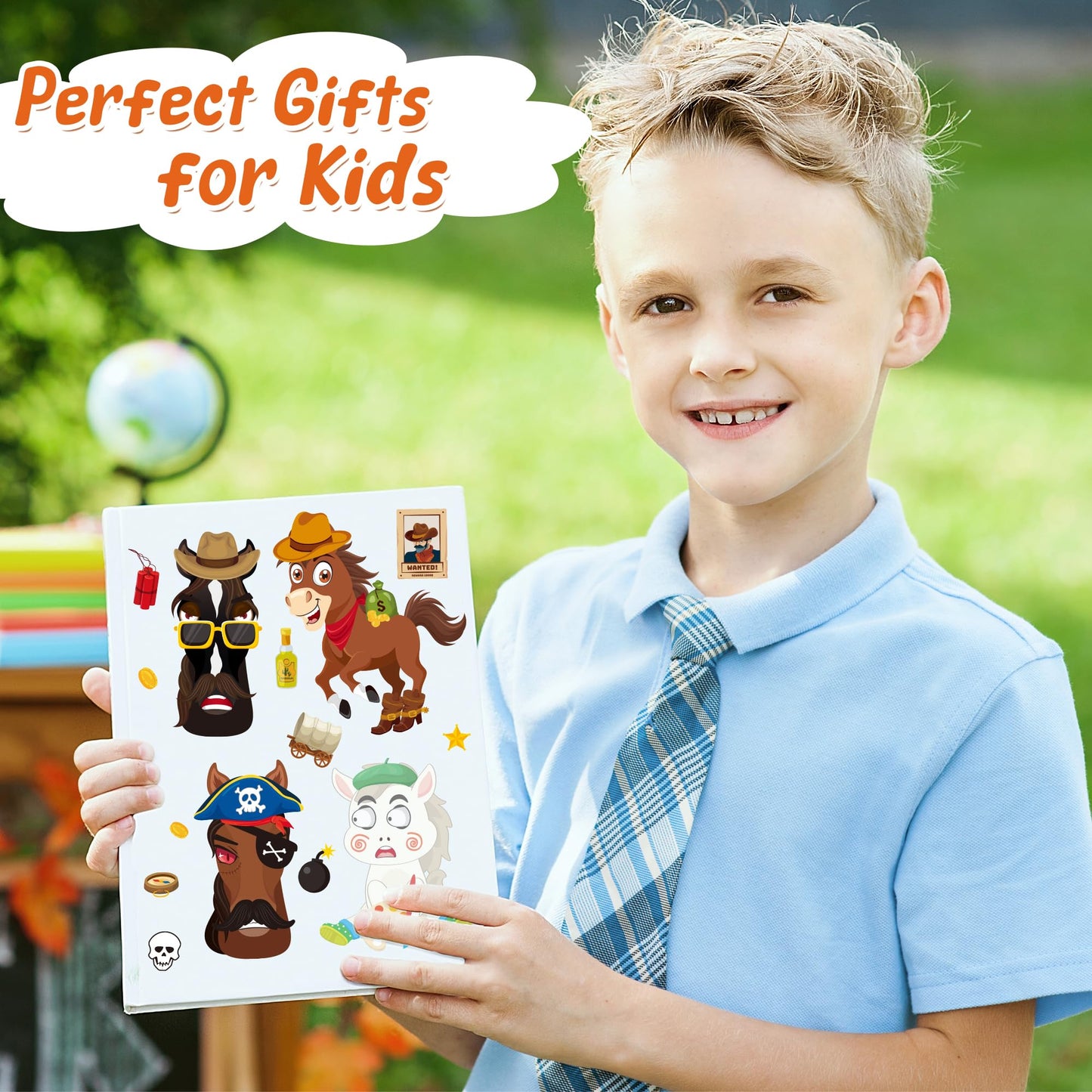 MISS FANTASY 48PCS Horse Stickers for Kids – Party Favors, Crafts & Classroom Activities