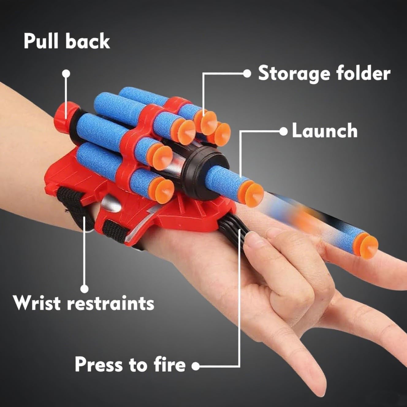 MITLINK Web Launcher Spider Toy — Realistic Web Shooters for Kids