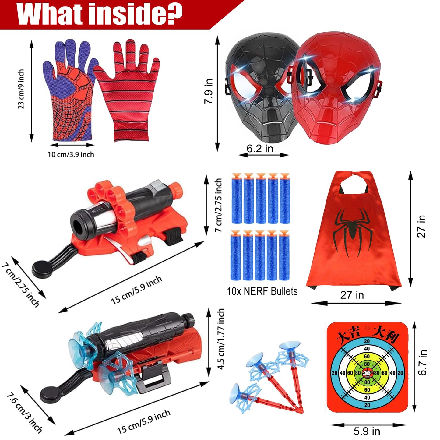 MITLINK Web Launcher Spider Toy — Realistic Web Shooters for Kids