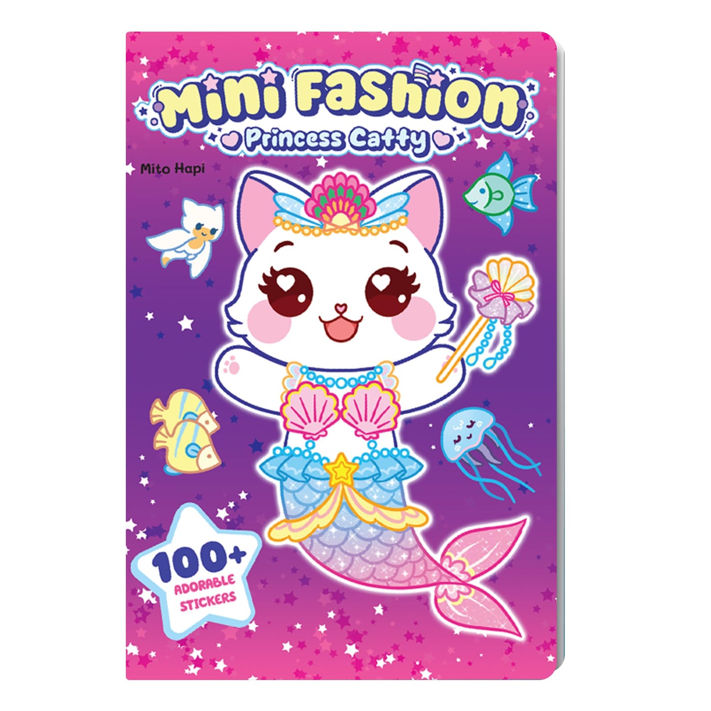Mito Hapi Mini Fashion: Princess Catty Sticker Activity Book for Girls 3-10 | 100+ Dress-Up Stickers