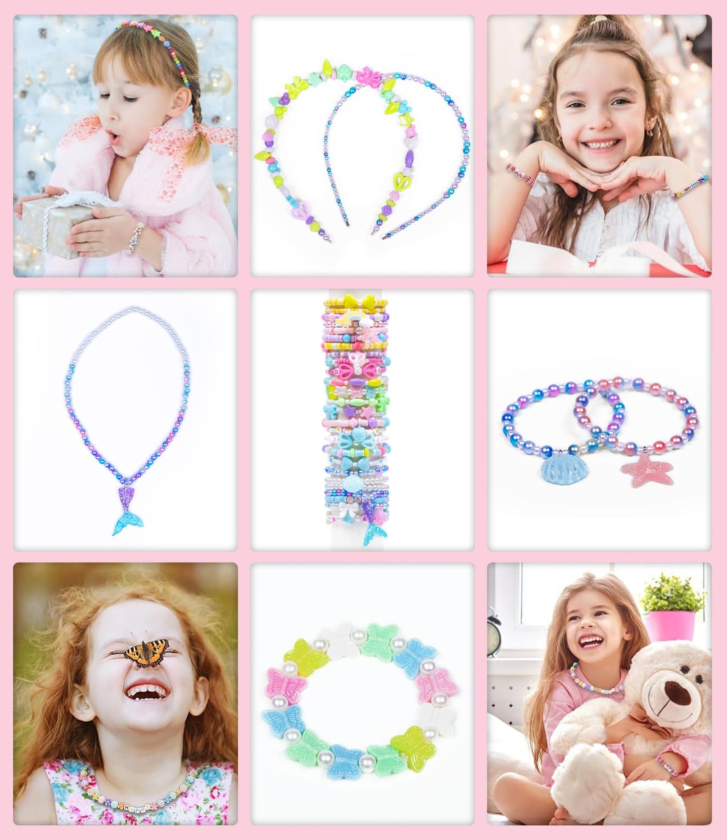 MiuCo Bracelet Making Kit for Girls – DIY Jewelry Craft Beads & Charms (Ages 5-12)