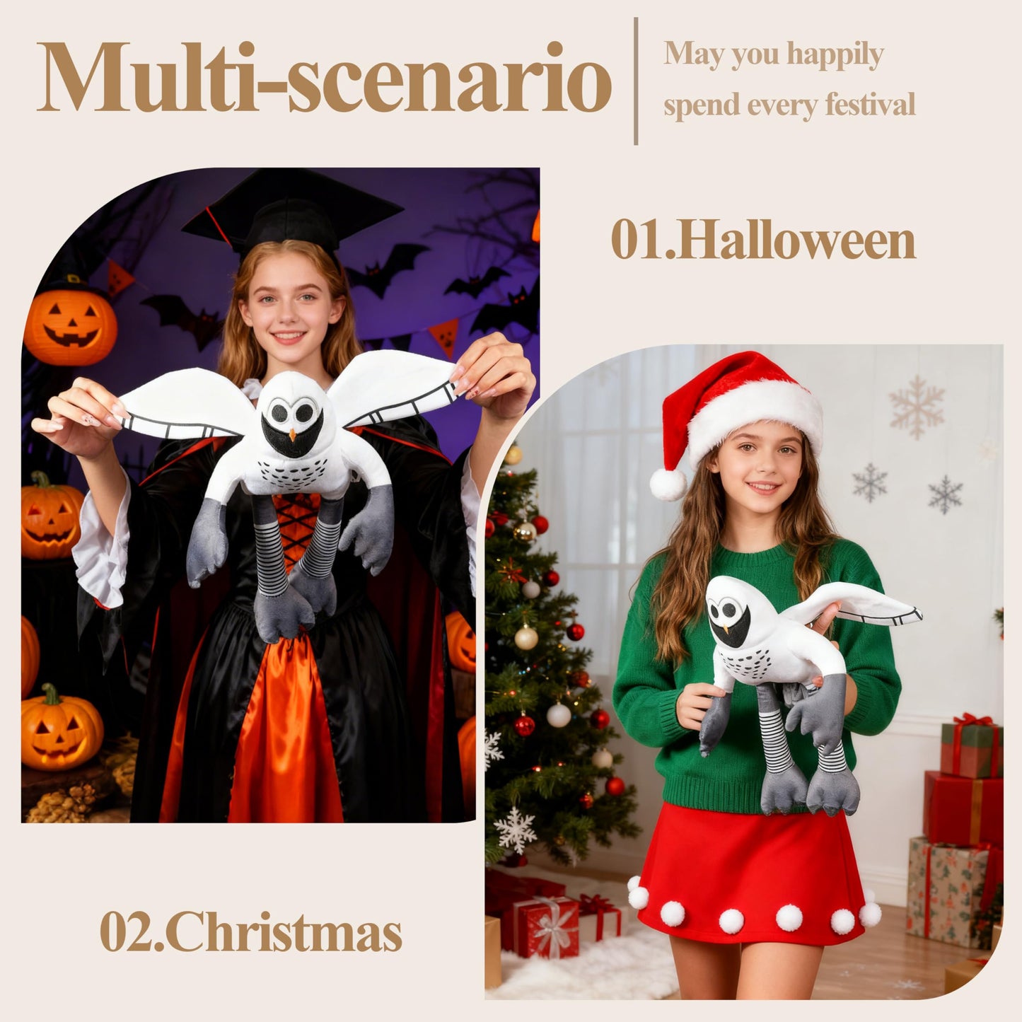 Miuitwu 99 Nights Owl Plush – 11.8-Inch, Game-Inspired Plush Toy