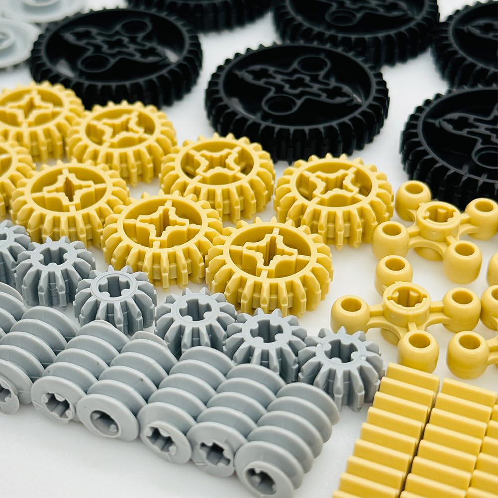 Miutrue 120-Piece Wheels & Gears Building Kit for Kids 6+