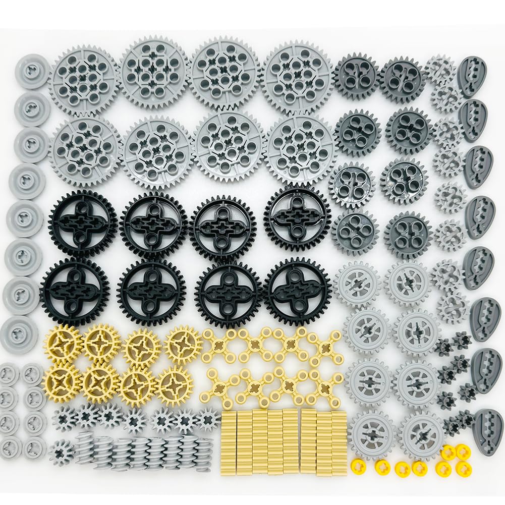 Miutrue 120-Piece Wheels & Gears Building Kit for Kids 6+