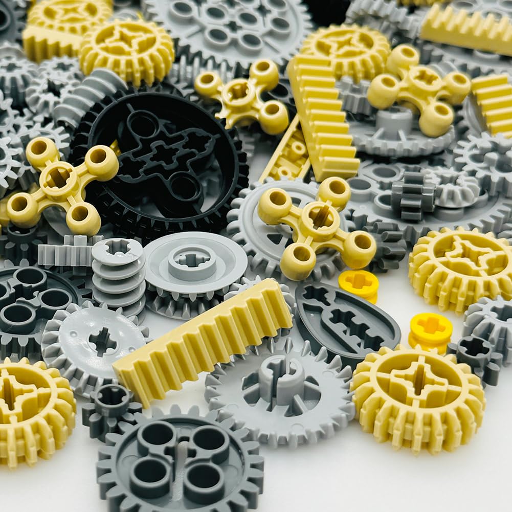 Miutrue 120-Piece Wheels & Gears Building Kit for Kids 6+