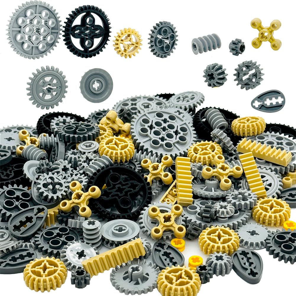 Miutrue 120-Piece Wheels & Gears Building Kit for Kids 6+