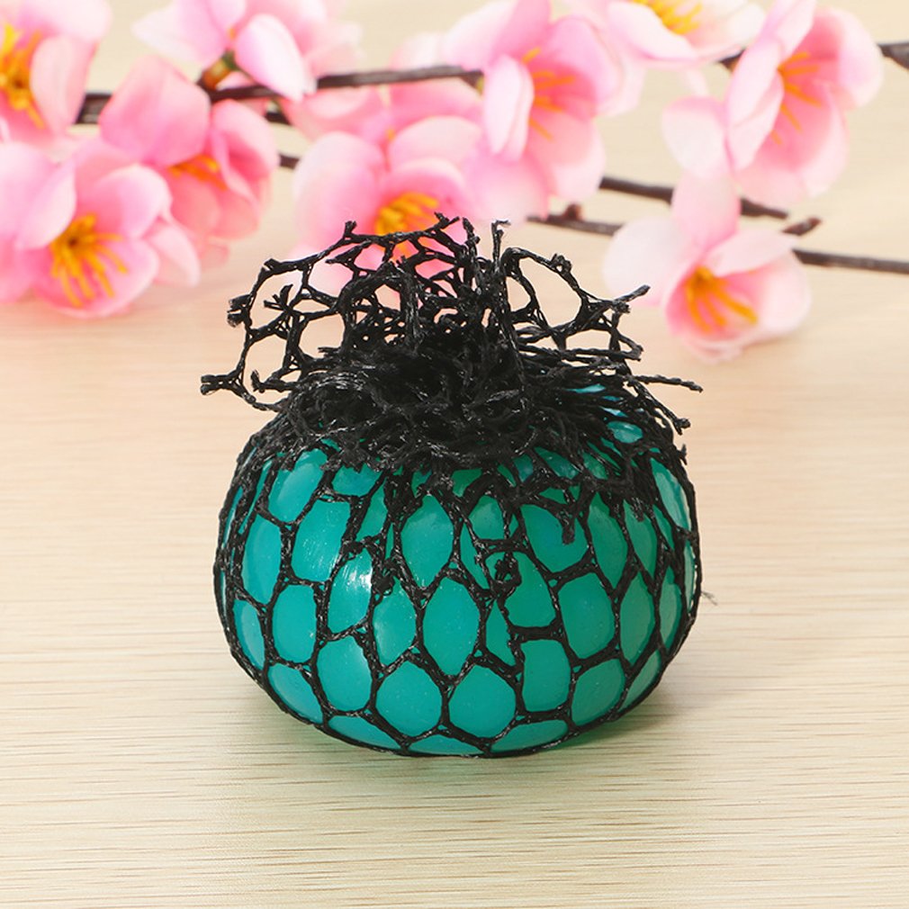 Mivanlin Bingole 4PCS Mesh Squishy Balls – Stress Relief Grape Balls