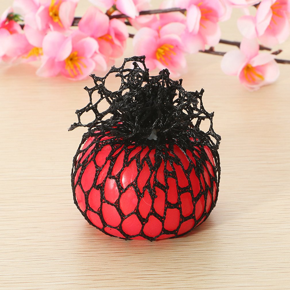 Mivanlin Bingole 4PCS Mesh Squishy Balls – Stress Relief Grape Balls