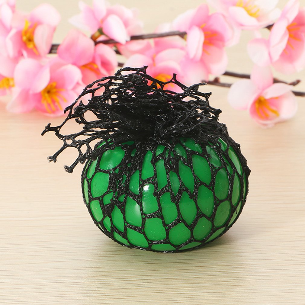 Mivanlin Bingole 4PCS Mesh Squishy Balls – Stress Relief Grape Balls